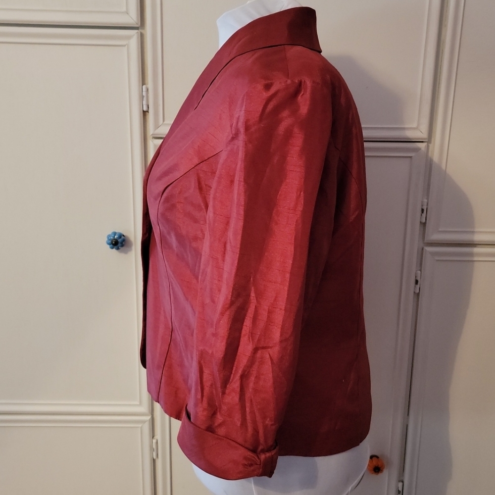 Coldwater Creek Autumn Red Blazer - Picture 2 of 6